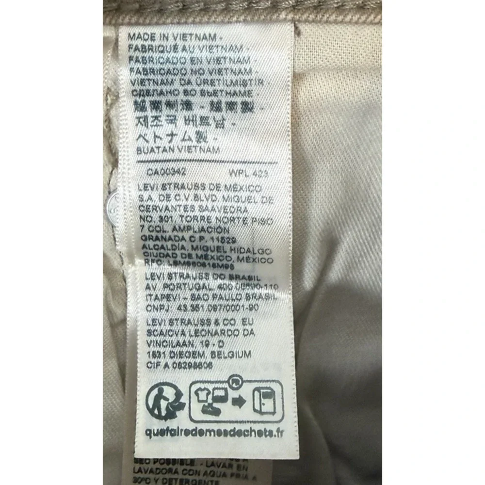 New Levi's 517 Men's Bootcut Tan Jeans Sz 40x32 Stretch Desert Beige‎ $69 MSRP